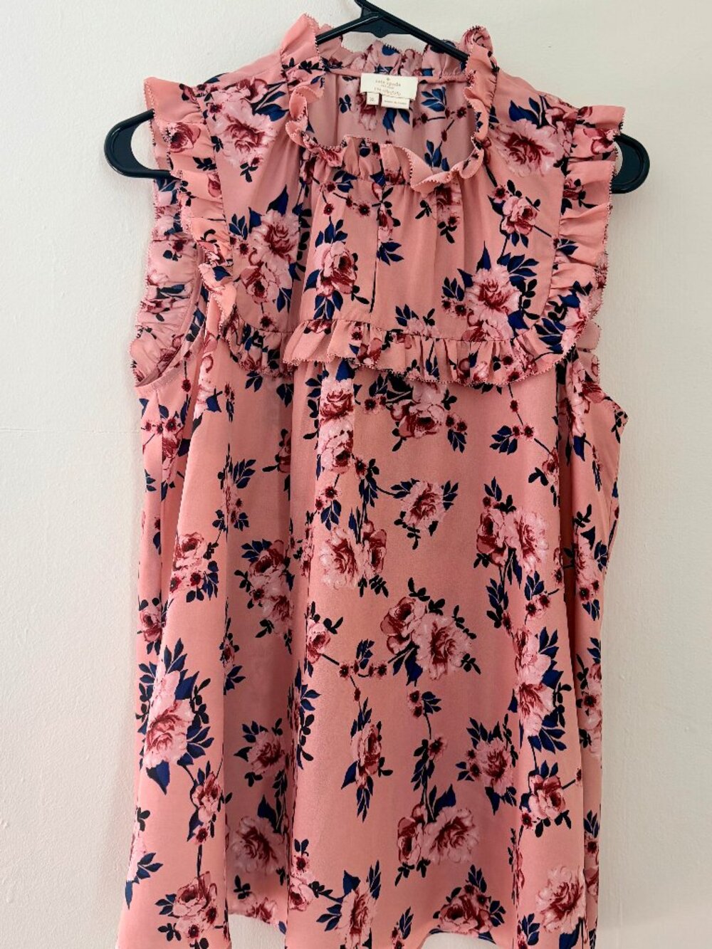 Kate Spade Prairie Rose Flutter Top size XL